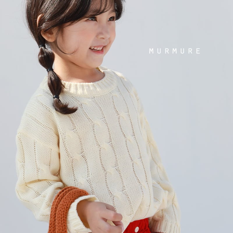MURMURE - Korean Children Fashion - #Kfashion4kids - Twist Knit Sweatshirt