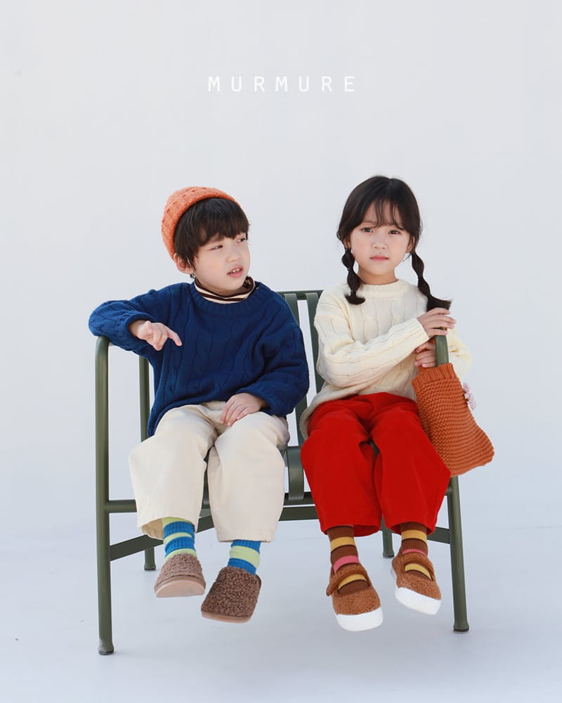 MURMURE - Korean Children Fashion - #Kfashion4kids - Twist Knit Sweatshirt - 4