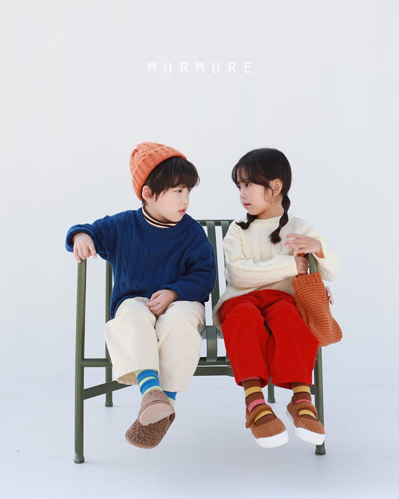 MURMURE - Korean Children Fashion - #Kfashion4kids - Twist Knit Sweatshirt - 5