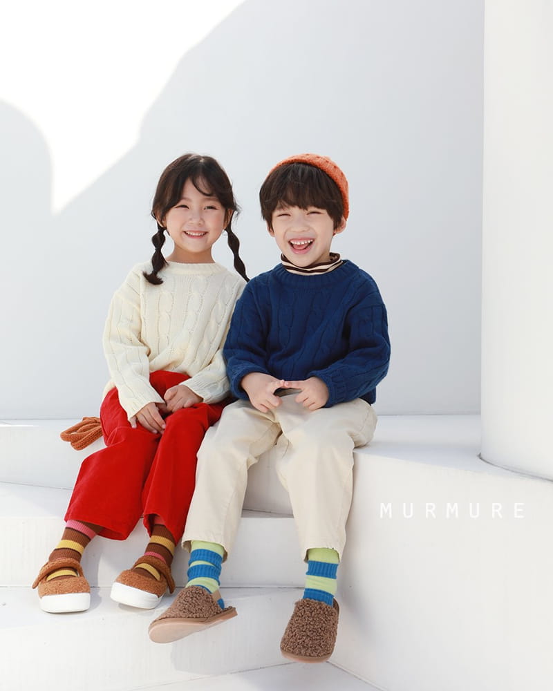 MURMURE - Korean Children Fashion - #Kfashion4kids - Twist Knit Sweatshirt - 7