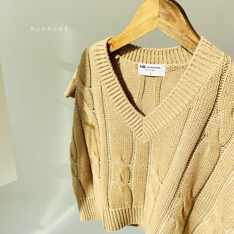MURMURE - Korean Children Fashion - #Kfashion4kids - Twist Knit Vest - 11