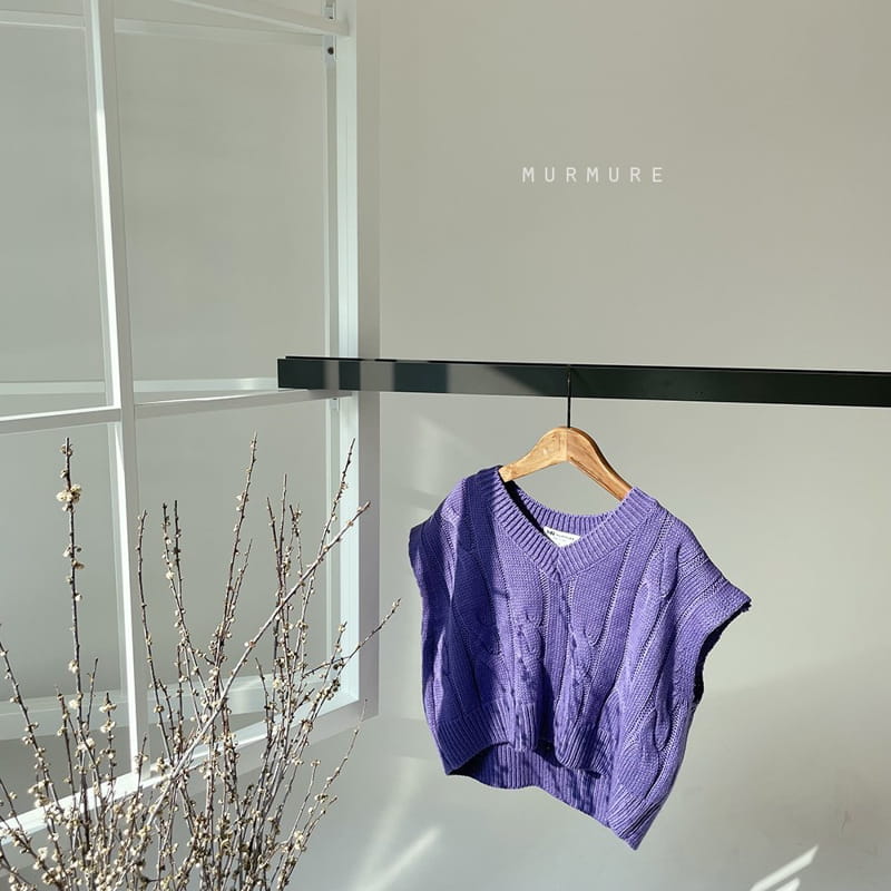 MURMURE - Korean Children Fashion - #Kfashion4kids - Twist Knit Vest - 3