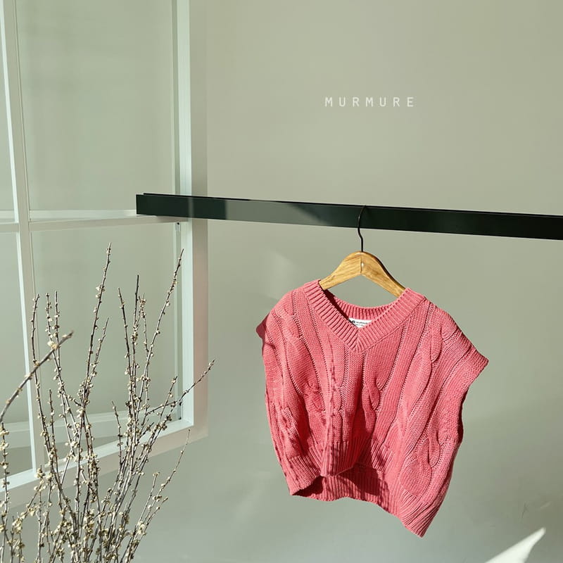 MURMURE - Korean Children Fashion - #Kfashion4kids - Twist Knit Vest - 6
