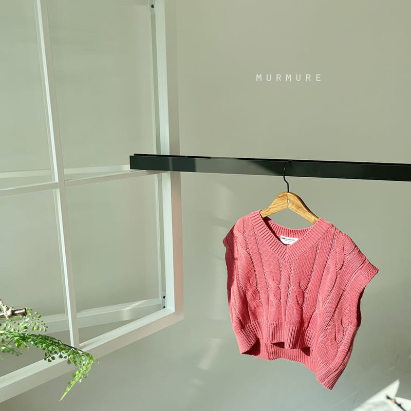 MURMURE - Korean Children Fashion - #Kfashion4kids - Twist Knit Vest - 7