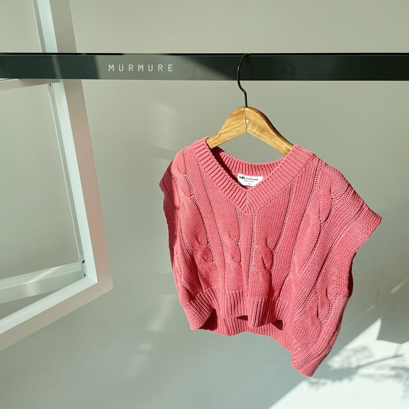 MURMURE - Korean Children Fashion - #Kfashion4kids - Twist Knit Vest - 8