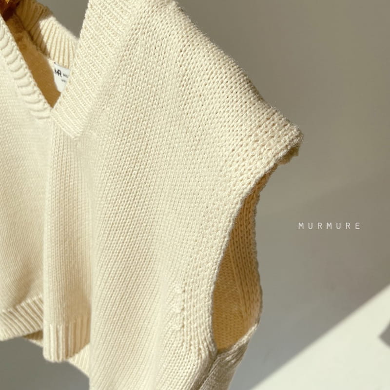 MURMURE - Korean Children Fashion - #Kfashion4kids - V Neck Kni Vest - 4