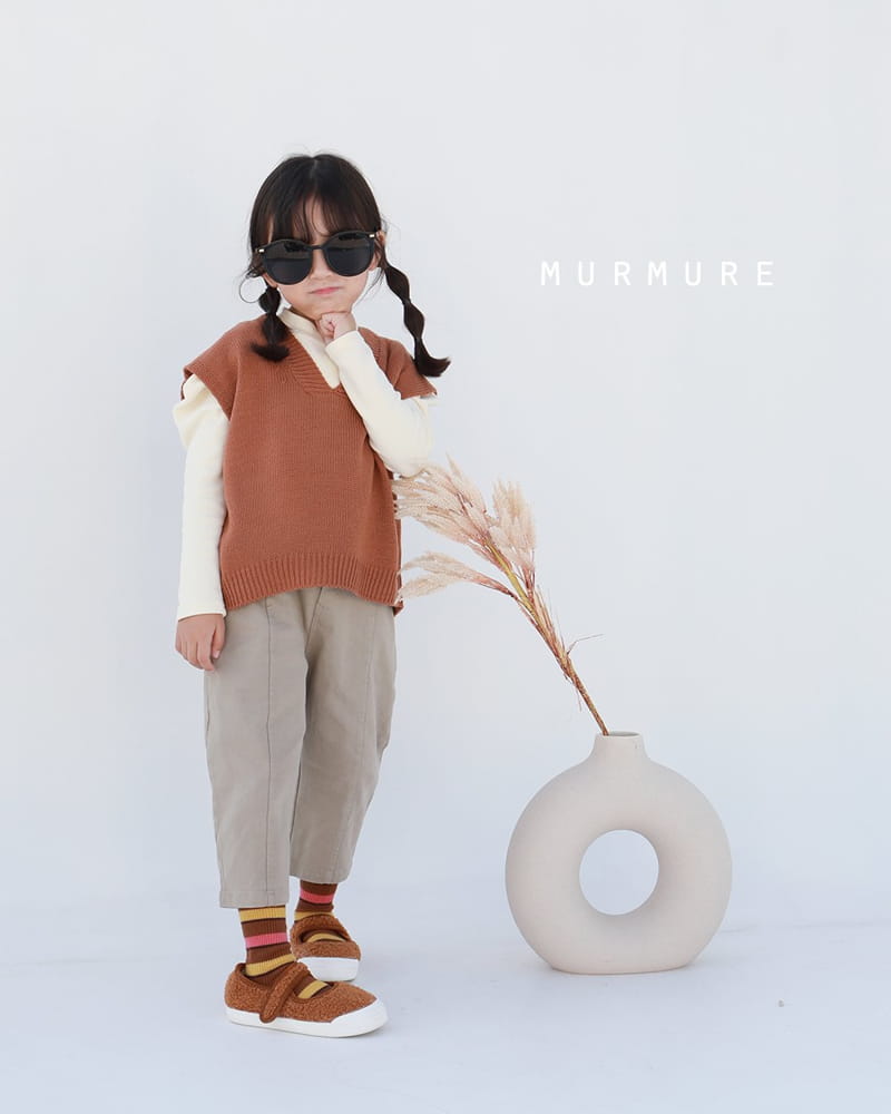 MURMURE - Korean Children Fashion - #Kfashion4kids - V Neck Kni Vest - 5