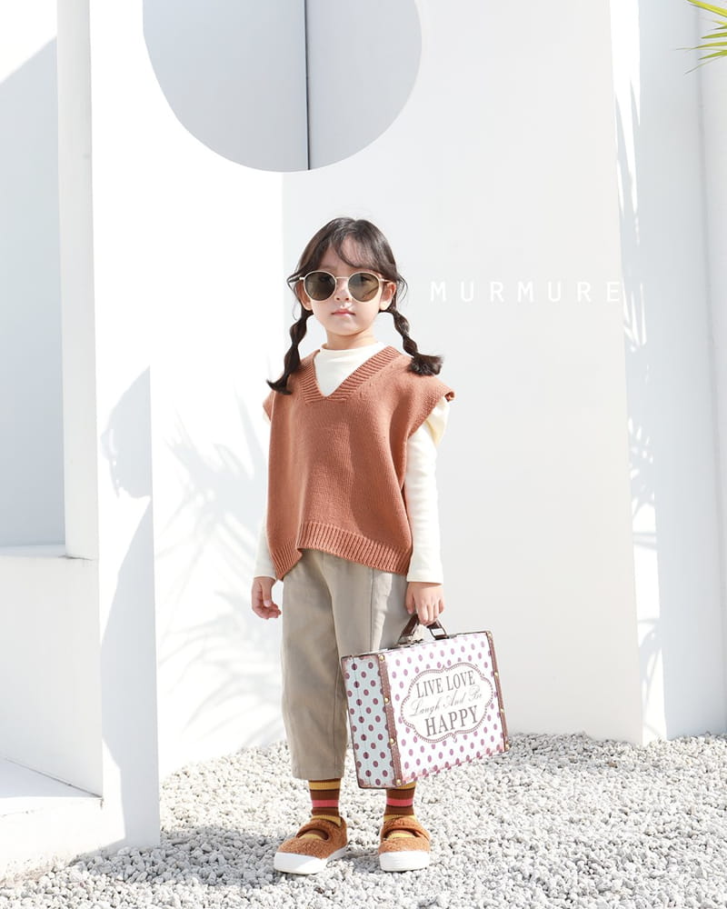 MURMURE - Korean Children Fashion - #Kfashion4kids - V Neck Kni Vest - 7