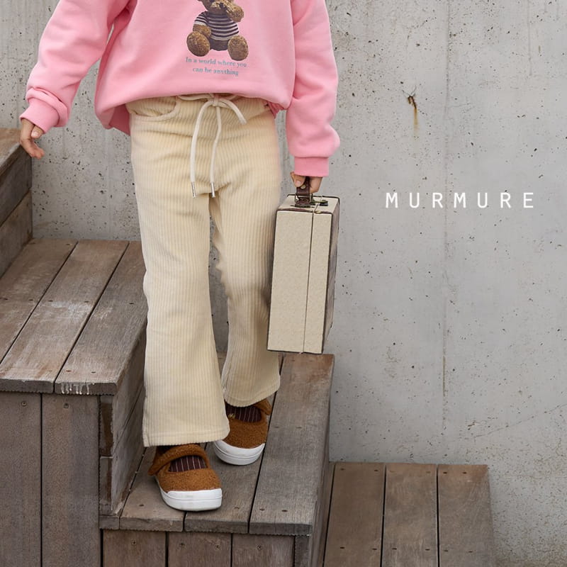 MURMURE - Korean Children Fashion - #Kfashion4kids - Veloure Bootscut Pants - 2