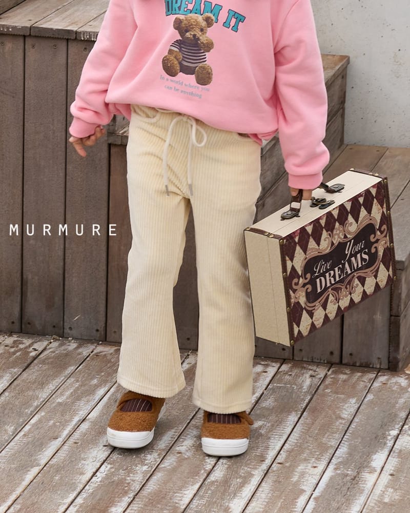 MURMURE - Korean Children Fashion - #Kfashion4kids - Veloure Bootscut Pants - 6