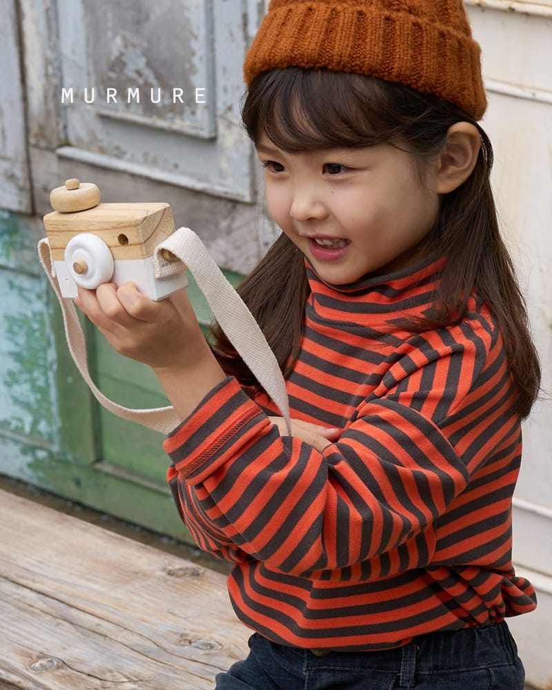 MURMURE - Korean Children Fashion - #Kfashion4kids - Stripes Turtleneck Tee - 11