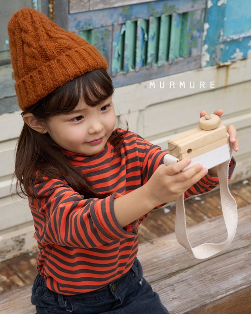 MURMURE - Korean Children Fashion - #Kfashion4kids - Stripes Turtleneck Tee - 12