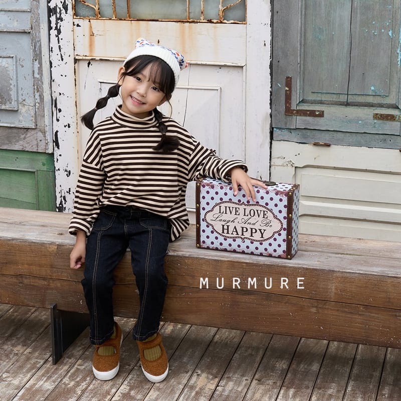 MURMURE - Korean Children Fashion - #Kfashion4kids - Stripes Turtleneck Tee - 3