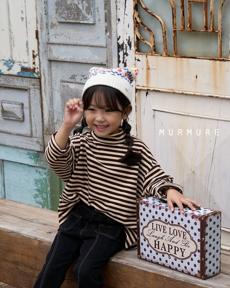 MURMURE - Korean Children Fashion - #Kfashion4kids - Stripes Turtleneck Tee - 8