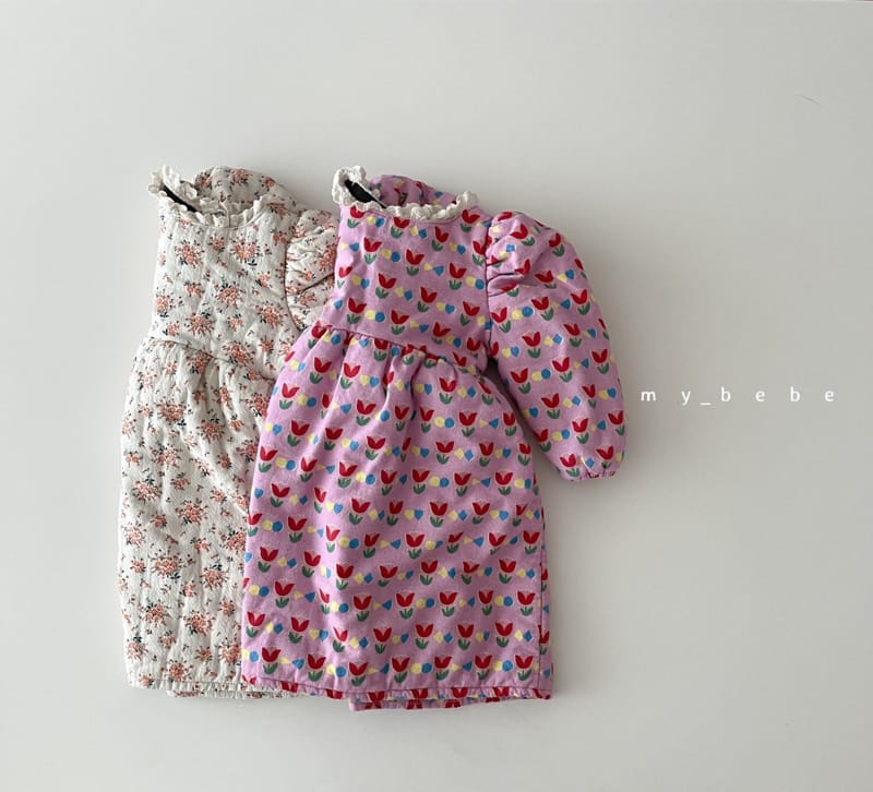 MY BEBE - Korean Children Fashion - #Kfashion4kids - Love Bonding One-piece - 2