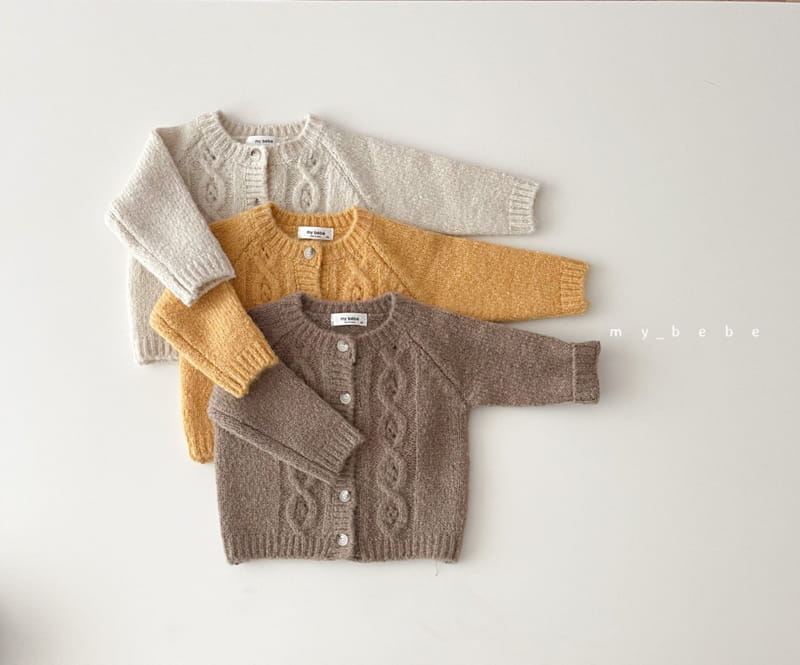 MY BEBE - Korean Children Fashion - #Kfashion4kids - Span Twist Cardigan