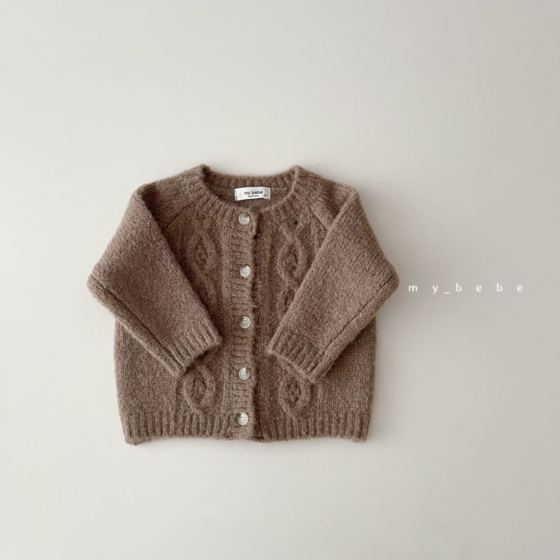 MY BEBE - Korean Children Fashion - #Kfashion4kids - Span Twist Cardigan - 11