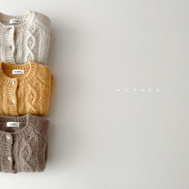 MY BEBE - Korean Children Fashion - #Kfashion4kids - Span Twist Cardigan - 3