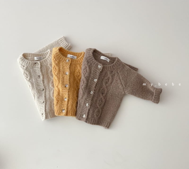 MY BEBE - Korean Children Fashion - #Kfashion4kids - Span Twist Cardigan - 4