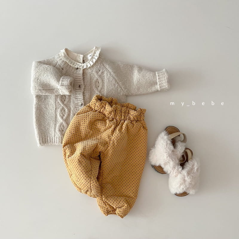 MY BEBE - Korean Children Fashion - #Kfashion4kids - Span Twist Cardigan - 7