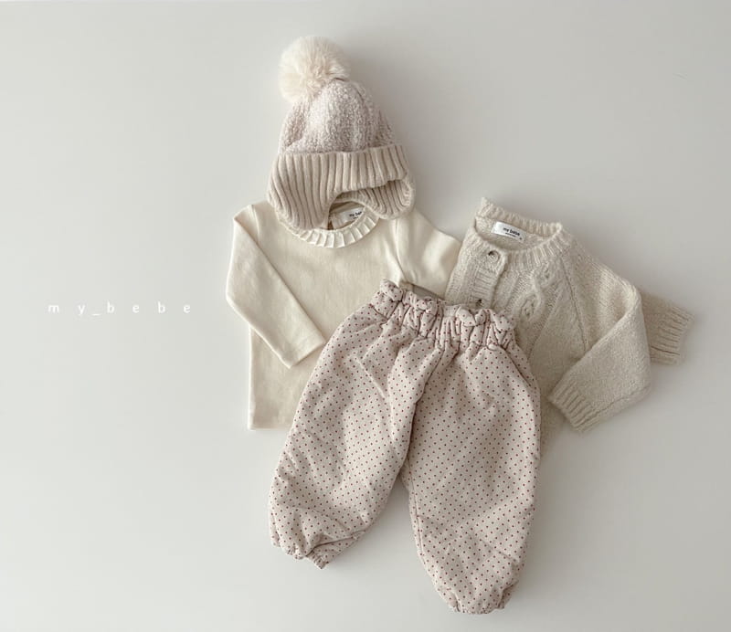 MY BEBE - Korean Children Fashion - #Kfashion4kids - Peach Frill Tee - 5