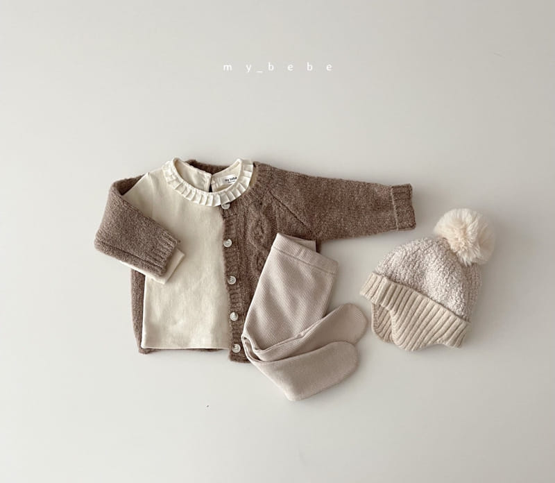 MY BEBE - Korean Children Fashion - #Kfashion4kids - Peach Frill Tee - 6