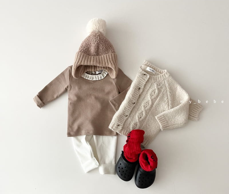 MY BEBE - Korean Children Fashion - #Kfashion4kids - Peach Frill Tee - 9