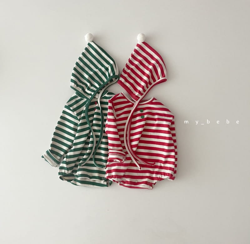 MY BEBE - Korean Children Fashion - #Kfashion4kids - Santa Bodysuit with Bonnet