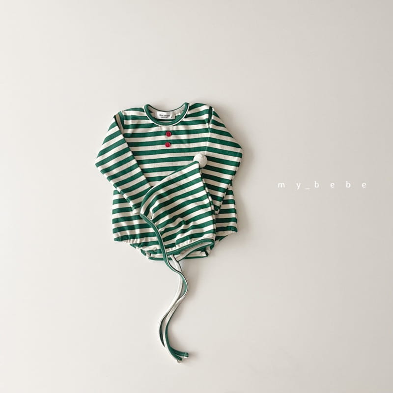 MY BEBE - Korean Children Fashion - #Kfashion4kids - Santa Bodysuit with Bonnet - 11