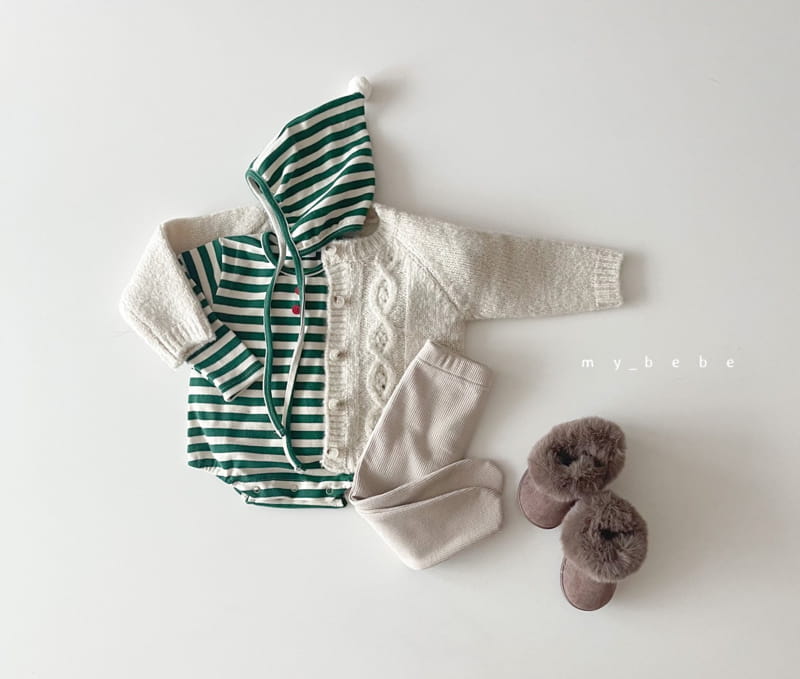 MY BEBE - Korean Children Fashion - #Kfashion4kids - Santa Bodysuit with Bonnet - 8