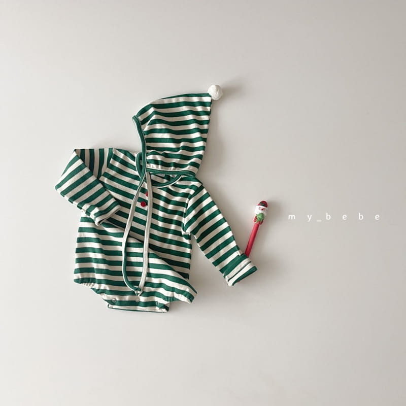 MY BEBE - Korean Children Fashion - #Kfashion4kids - Santa Bodysuit with Bonnet - 9
