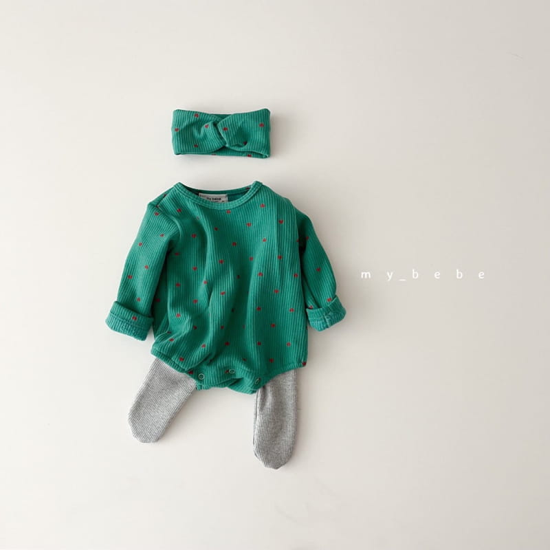 MY BEBE - Korean Children Fashion - #Kfashion4kids - Heart Santa Bodysuit with Hairband - 10