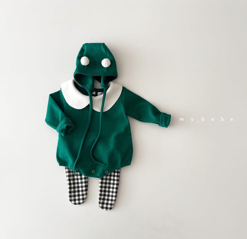 MY BEBE - Korean Children Fashion - #Kfashion4kids - Collar Santa Bodysuit with Bonnet - 11