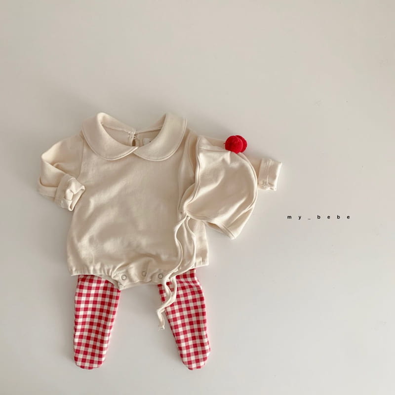 MY BEBE - Korean Children Fashion - #Kfashion4kids - Mink Check Foot Leggings - 11