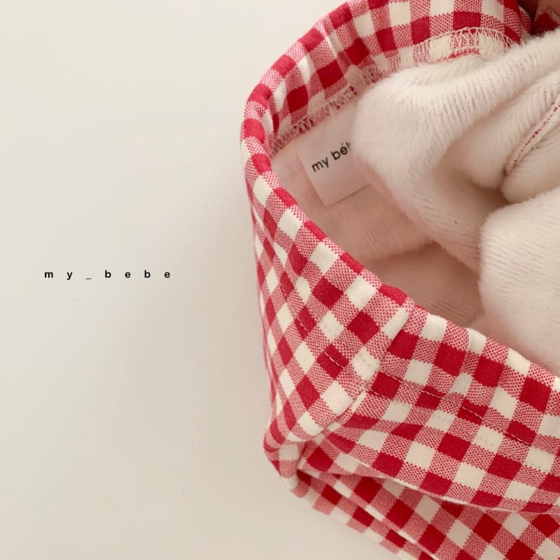 MY BEBE - Korean Children Fashion - #Kfashion4kids - Mink Check Foot Leggings - 6