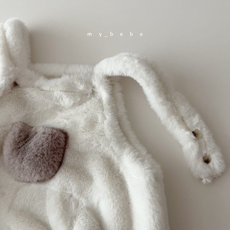 MY BEBE - Korean Children Fashion - #Kfashion4kids - Mink Dungarees Bodysuit - 7