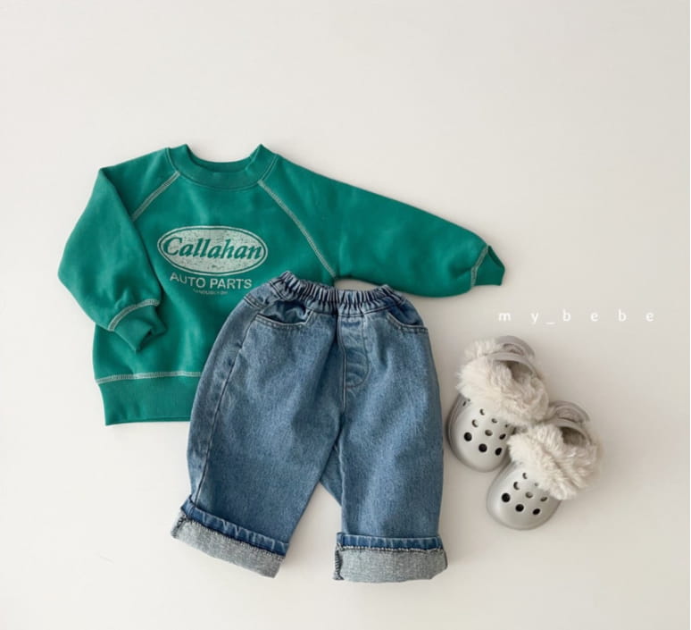 MY BEBE - Korean Children Fashion - #Kfashion4kids - Banding Fleece Jeans - 10