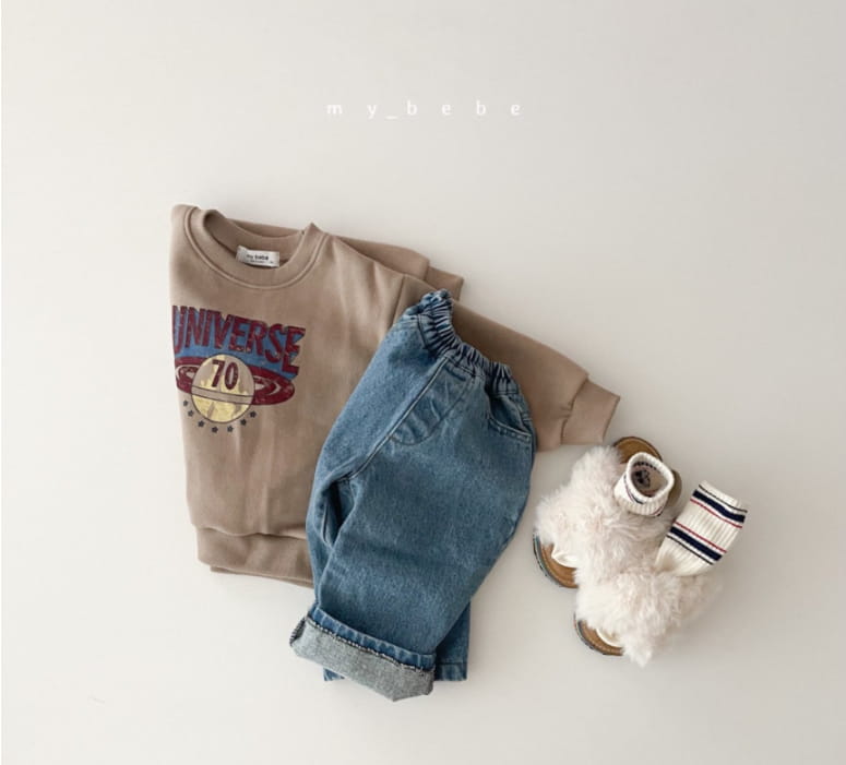 MY BEBE - Korean Children Fashion - #Kfashion4kids - Banding Fleece Jeans - 12