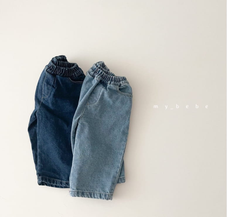 MY BEBE - Korean Children Fashion - #Kfashion4kids - Banding Fleece Jeans - 2