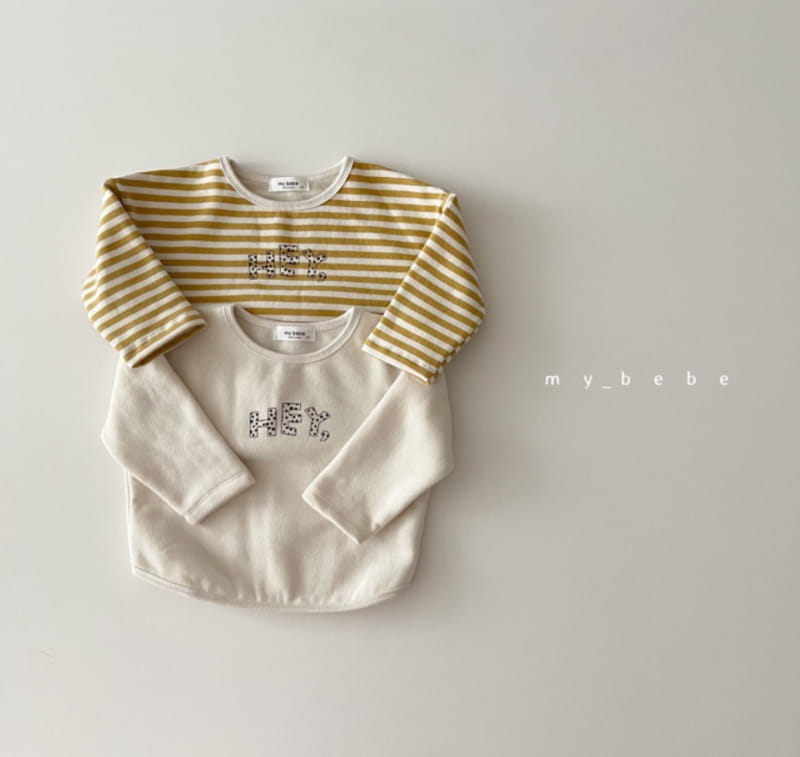 MY BEBE - Korean Children Fashion - #Kfashion4kids - Hey Fleece Tee
