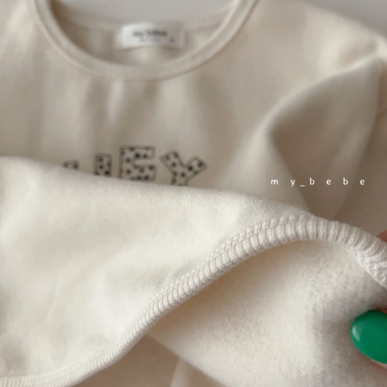 MY BEBE - Korean Children Fashion - #Kfashion4kids - Hey Fleece Tee - 12