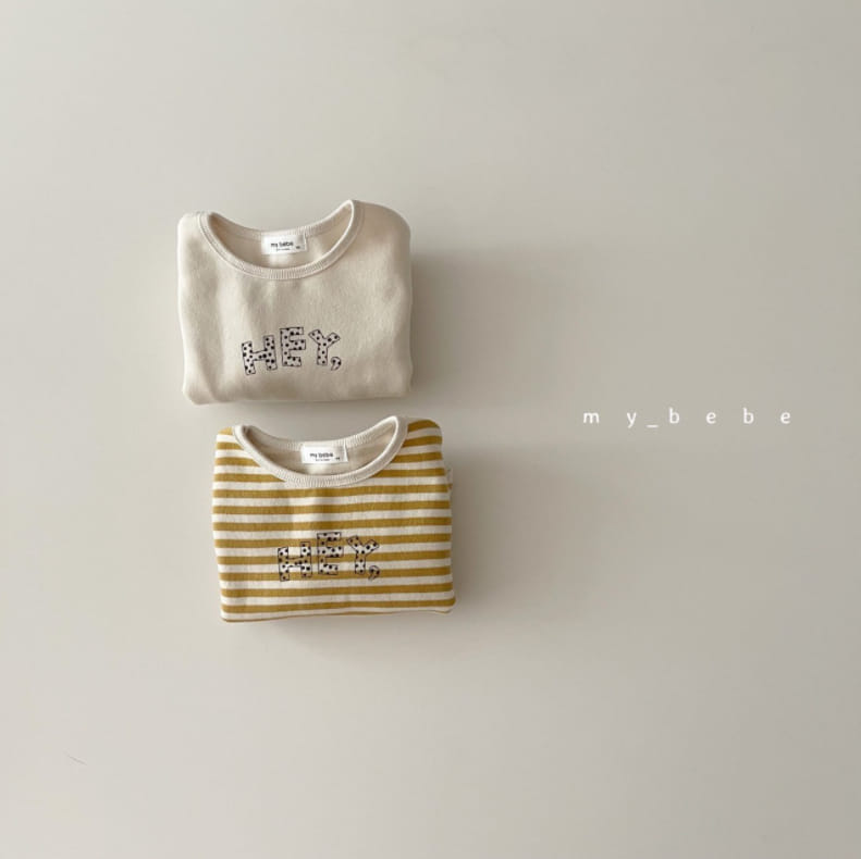 MY BEBE - Korean Children Fashion - #Kfashion4kids - Hey Fleece Tee - 2