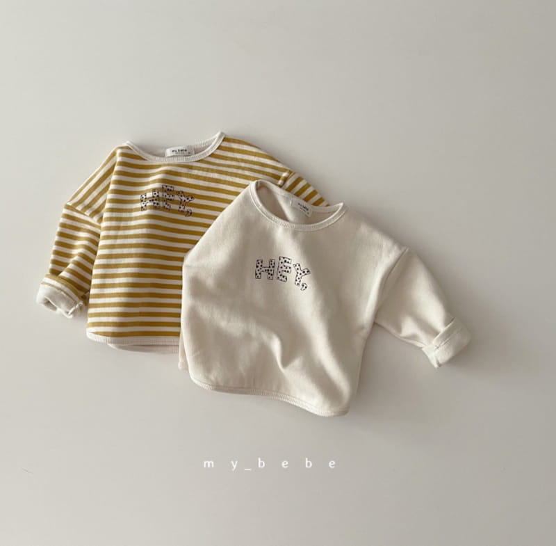MY BEBE - Korean Children Fashion - #Kfashion4kids - Hey Fleece Tee - 3