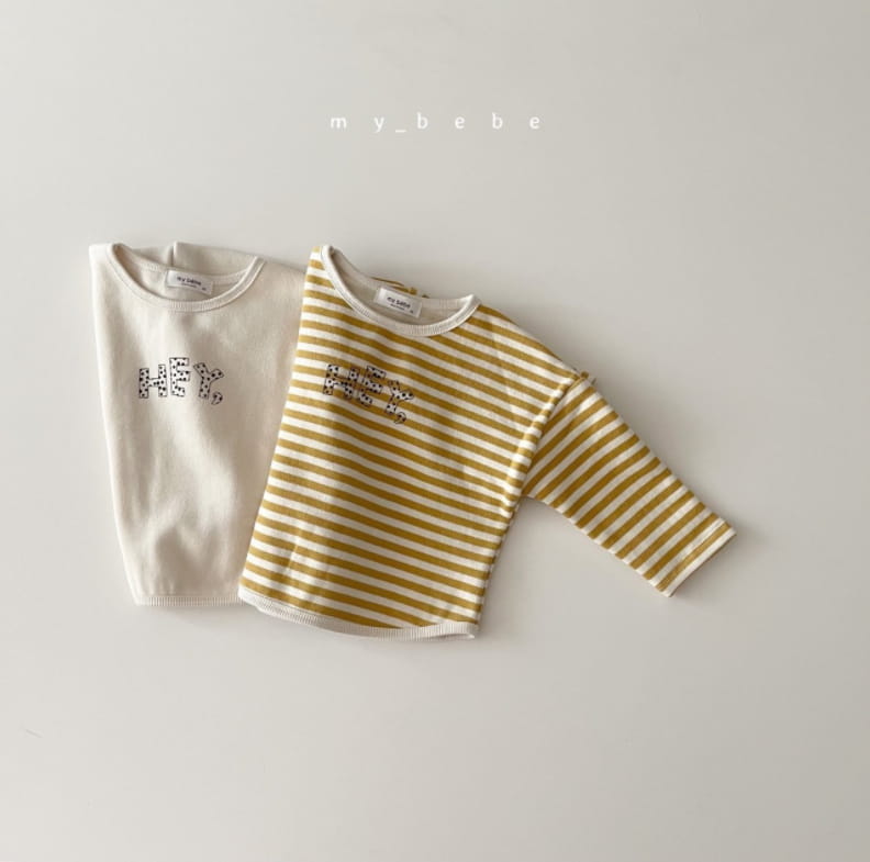 MY BEBE - Korean Children Fashion - #Kfashion4kids - Hey Fleece Tee - 4