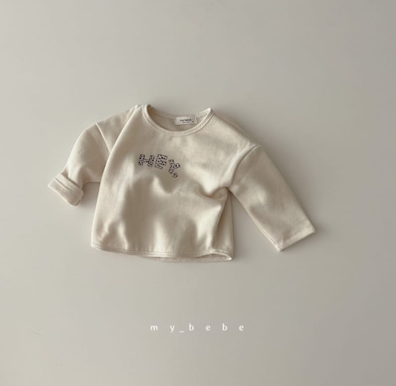 MY BEBE - Korean Children Fashion - #Kfashion4kids - Hey Fleece Tee - 5
