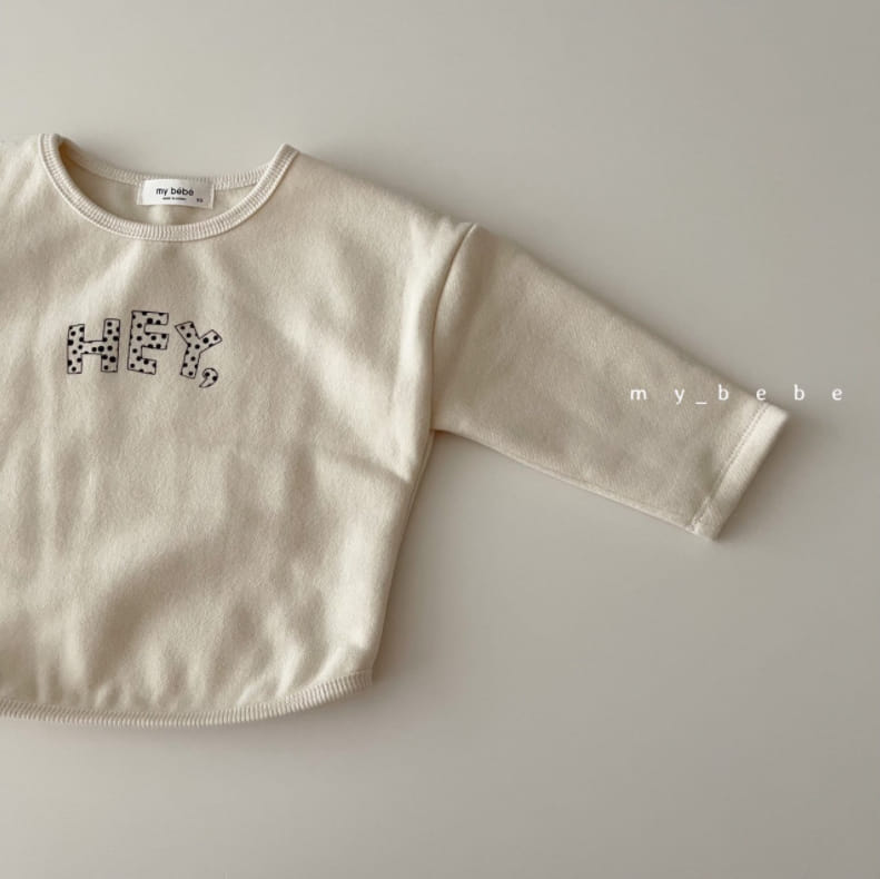 MY BEBE - Korean Children Fashion - #Kfashion4kids - Hey Fleece Tee - 6