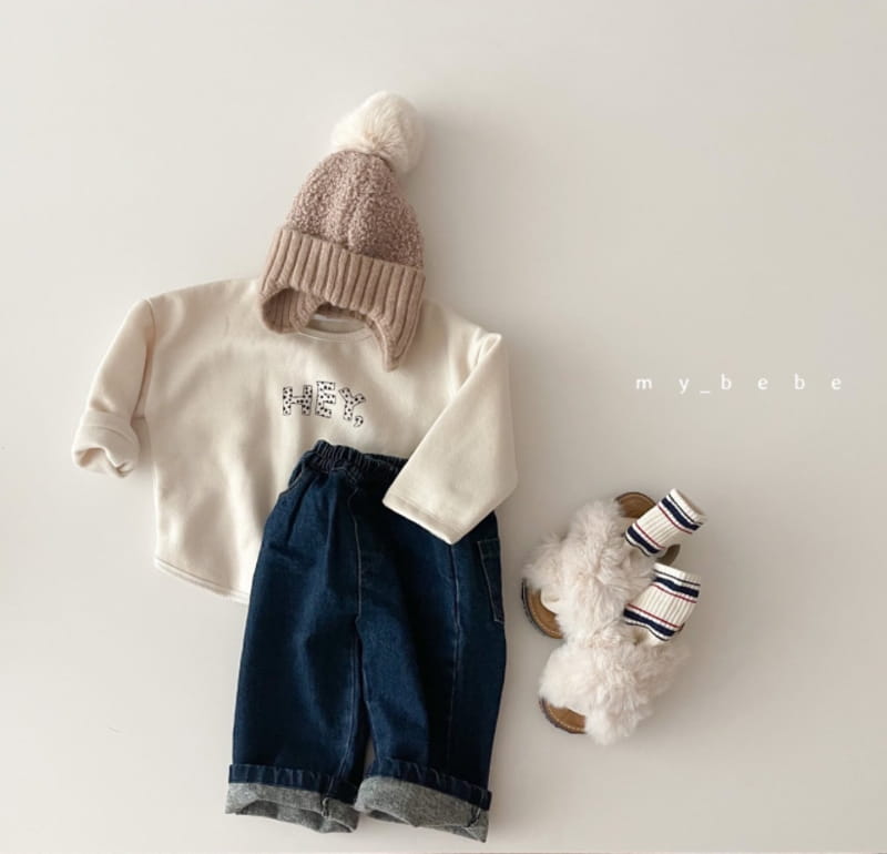 MY BEBE - Korean Children Fashion - #Kfashion4kids - Hey Fleece Tee - 8