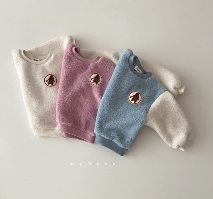 MY BEBE - Korean Children Fashion - #Kfashion4kids - Color Fluffy Sweatshirt