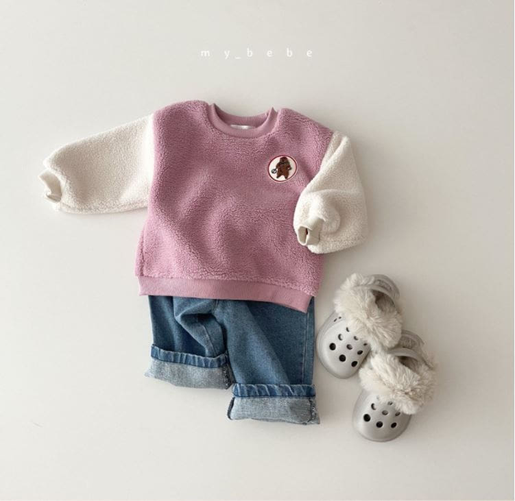 MY BEBE - Korean Children Fashion - #Kfashion4kids - Color Fluffy Sweatshirt - 7