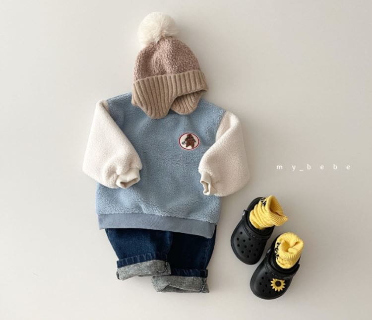 MY BEBE - Korean Children Fashion - #Kfashion4kids - Color Fluffy Sweatshirt - 9